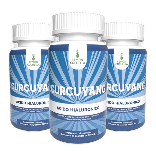[3CURCUYANG] 3 PACK CURCUYANG 30 CAPLETAS DE LEMON COCHELLA