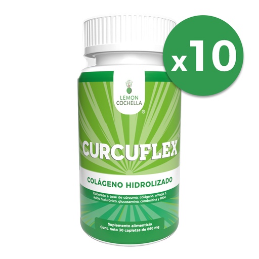 [CURCUFLEX10PACK] 10 PACK CURCUFLEX 30 CAPLETAS DE LEMON COCHELLA 