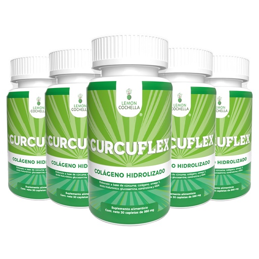 [CURCUFLEX5PACK] 5 PACK CURCUFLEX 30 CAPLETAS DE LEMON COCHELLA