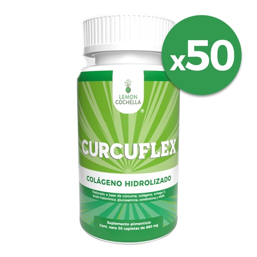 [CURCUFLEX50PACK] 50 PACK CURCUFLEX 30 CAPLETAS DE LEMON COCHELLA