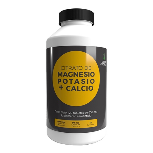 [2808] CITRATO DE MAGNESIO , POTASIO+CALCIO 120 TABLETAS LEMON COCHELLA 