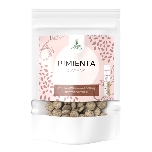 [1275] PIMIENTA DE CAYENA 100 TABS LEMON COCHELLA