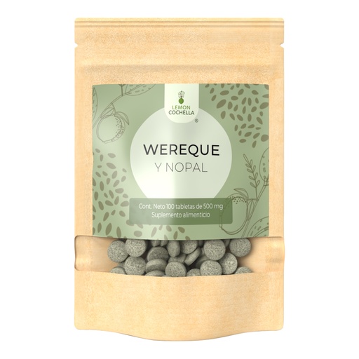 [1382] WEREKE CON NOPAL 100 TABS LEMON COCHELLA