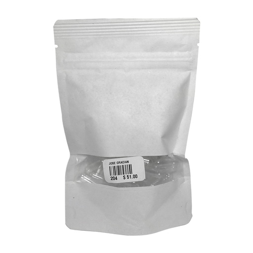 [0204] BOLSA DE CAPSULA VACIA 100 PZS LEMON COCHELLA